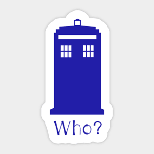 Police Box - Who Sticker